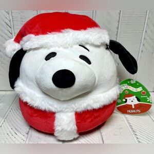Squishmallows Christmas Squad Peanuts Santa Snoopy 8" Holiday Plush Toy NWT